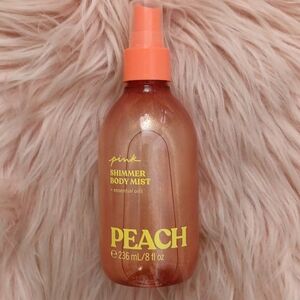 Brand New PINK Victoria's Secret PEACH SHIMMER BODY MIST